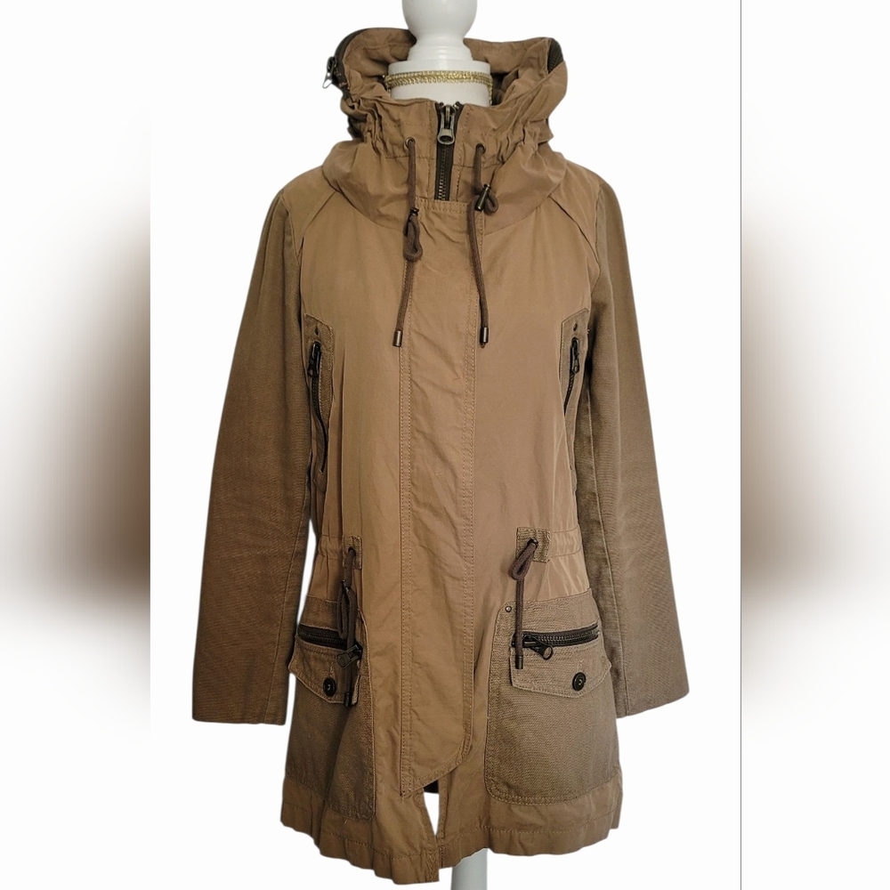 Zara Basic Tan Utility Jacket for Women